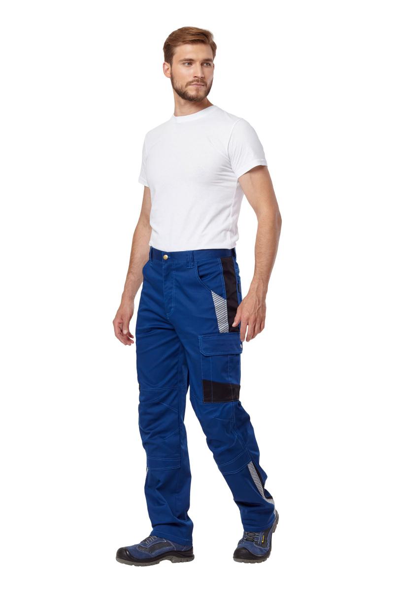 Брюки "Азур" синий/черный (тк.Worktex,255)